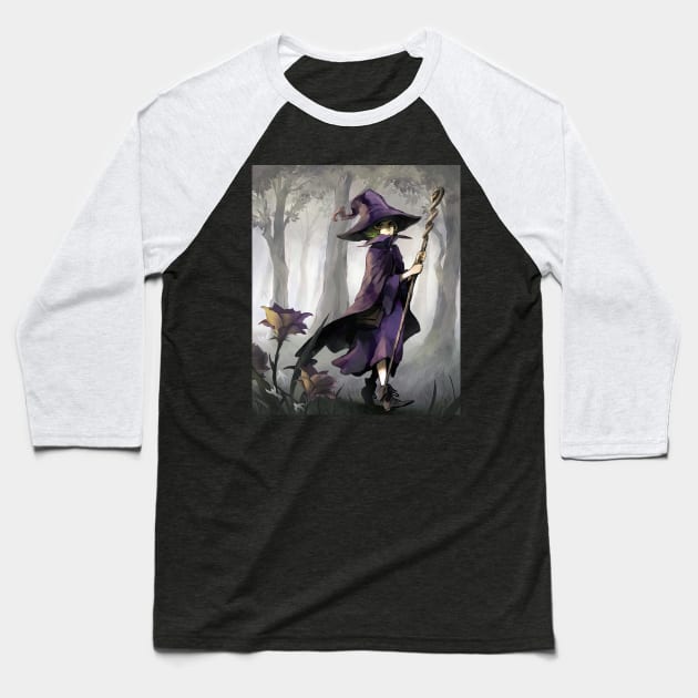 Bravery Little Witch Baseball T-Shirt by The Allusionist Podcast